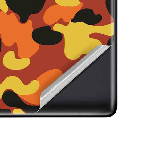 Orange Camo Pixel Skins